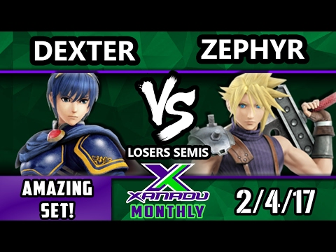 S@X Feb Monthly - Dexter (Corrin, Marth) Vs. Zephyr (Cloud) SSB4 LS - Smash 4 - Smash Wii U