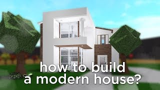 Bloxburg Modern Mansion Build 123vid - bloxburg house tutorial 188k