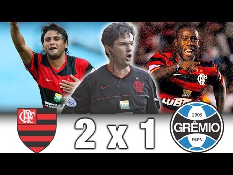 Flamengo 2 x 1 Grêmio * Brasileiro 2008 * Melhores Momentos