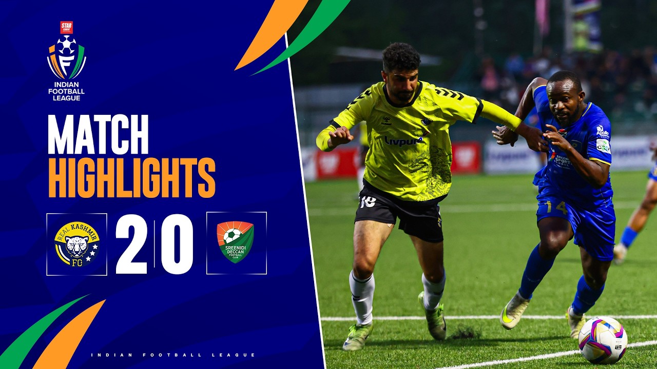 Real Kashmir vs Sreenidi Deccan Highlights
