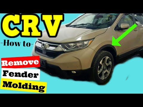 Honda CRV How to Remove Wheel Opening Molding Fender Trim 2017 2018 2019 2020 2021