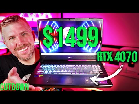 video - MSI Katana 15, i7-13620H, RTX 4070, 32 GB DDR5-5200, 1 TB SSD, QHD 165 Hz 100% DCI-P3