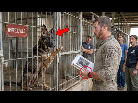 Everyone Avoided This "Broken" K9 at the Shelter — But This Navy SEAL Knew Exactly Who He Was