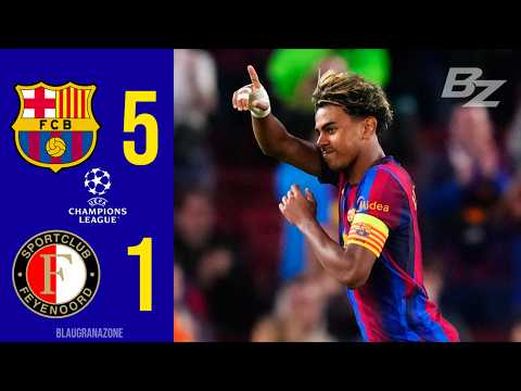 Barcelona Feyenoord 5-1 | Extended HIGHLIGHTS | UEFA Champions League 2026