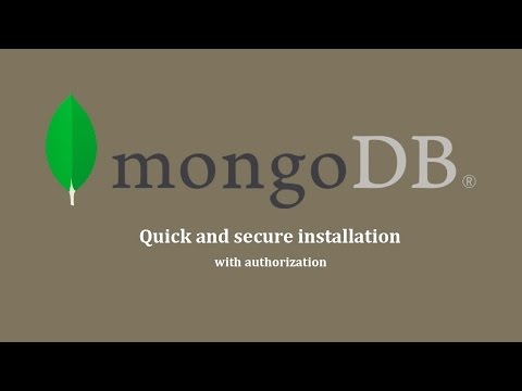 MongoDB – quick and secure installation with authorization