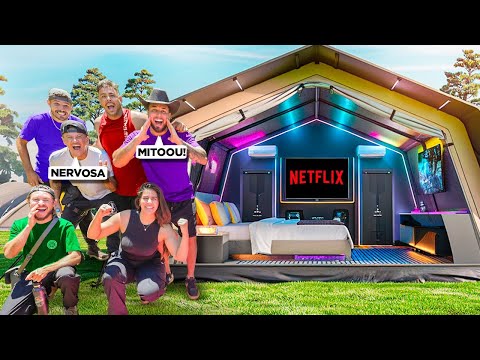 REAÇÃO DOS MEUS AMIGOS INVEJOSOS AO VER MINHA BARRACA DE LUXO