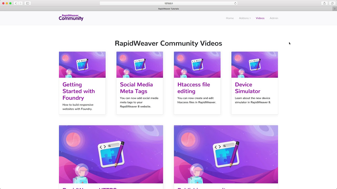 best rapidweaver websites