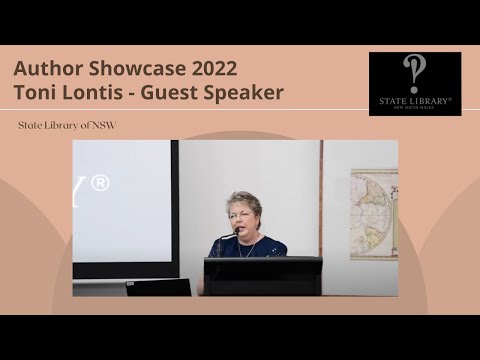 , title : 'Toni Lontis Keynote for Authors Showcase'