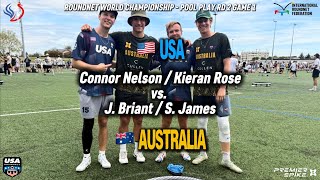 Roundnet World Championships 2026 - Pool Play Game 5 - USA - Nelson/Rose vs AUS - Briant/James