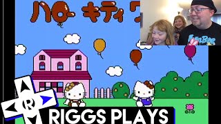Riggs Kids Play 'Hello Kitty World' for Famicom