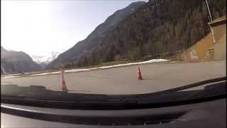 preview picture of video 'Test Tag Ambri 04.04.2014 Mark Husistein Toyota Yaris Ganzer Slalom Lauf 3'