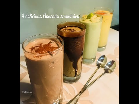 4 delicious Avocado smoothies | Paleo / Keto avocado smoothies |  Paleo Healthy breakfast drink