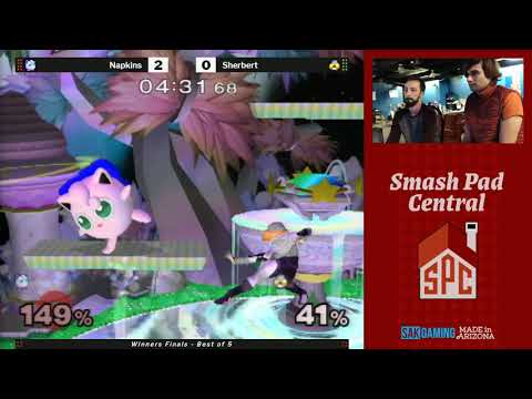 SPC 136 Winners Finals - Napkins (Peach/Sheik/Jigglypuff) vs Sherbert (Blue Peach/Falco/Sheik)
