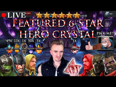 LIVE: FEATURED 6 Star Hero Crystal Opening!!! [4 Stars, a 5 Star and Much More]