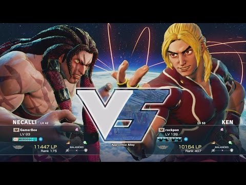 SF5: GAMERBEE (NECALLI) VS ROCKPON (KEN)
