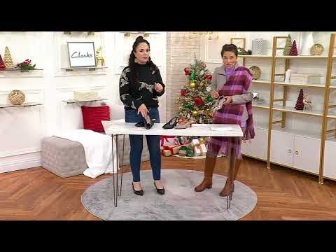 Clarks Collection Leather Sling- Back Pumps - Kepley Lane on QVC