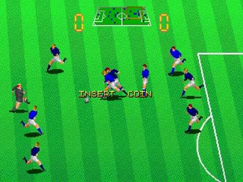 Football Champ (Taito 1990)  Attract Mode 60fps