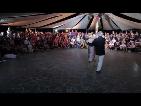 Natalia Lavandeira  and  Roberto Reis  are  dancing  to  a  tango  at  Catania Tango Festival  in  2014