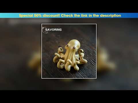 Must Buy Exquisite Yixing Purple Clay Tea Pet Interesting Tea Play Sculpture Handmade Cute Octopus•