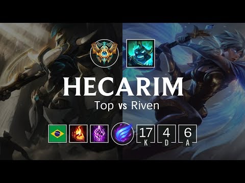 Hecarim Top vs Riven - BR Challenger Patch 8.22