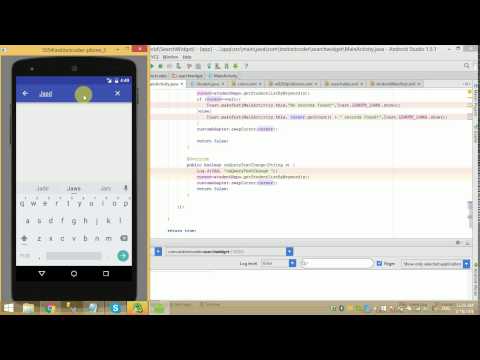 Android Studio SQLite Search From Searchview In Actionbar