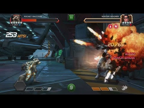 5 Star Rocket Raccoon Realm of Legends Winter Soldier Showcase - Marvel Contest Of Champions