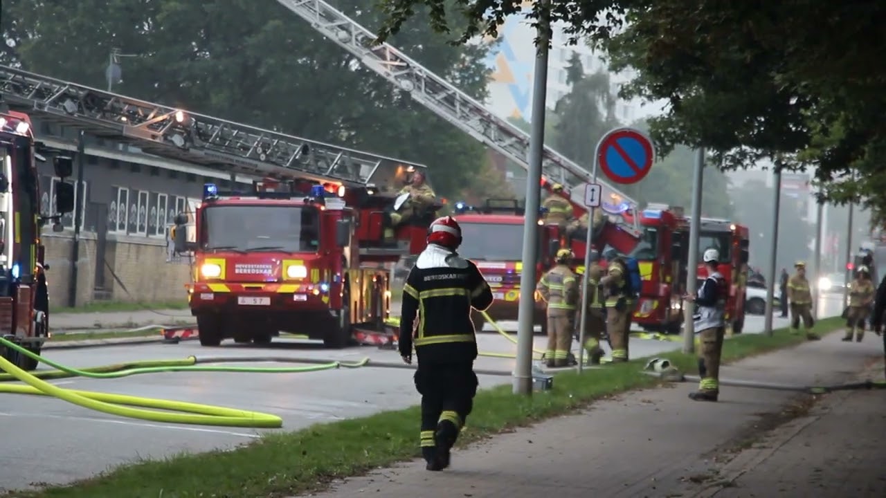 11.09.2023 - Voldsom brand i Rødovre