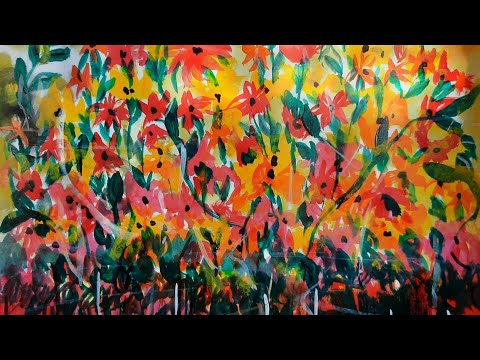Easy abstract//Abstract flower cover//Best abstract painting//Abstract art-SAYANI DEB