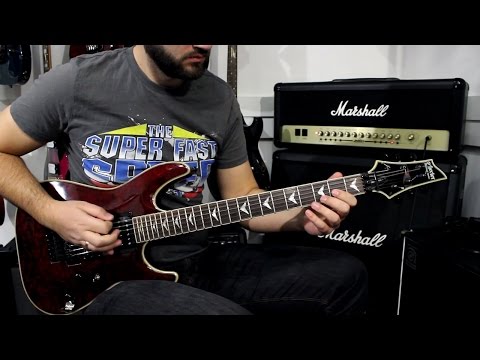 SCHECTER OMEN FR EXTREME BCH - Demo Guitar