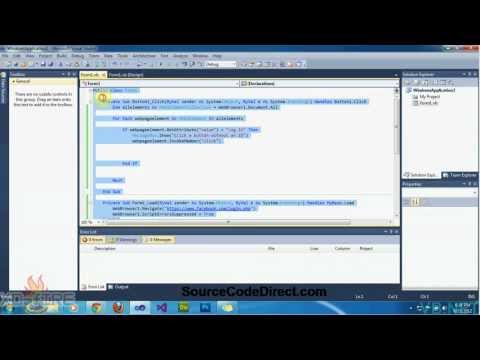 {VB.NET}∞Tutorial 18 - Click a button on a website [Without an ID]