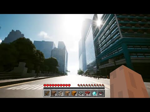 AI Minecraft in a city is mind blowing...