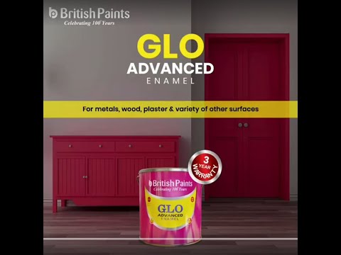British Paints GLO Advanced Enamel Paint, 4 L