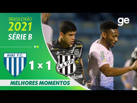 AVAÍ 1 X 1 PONTE PRETA | MELHORES MOMENTOS | 29ª RODADA SÉRIE B 2021 | ge.globo