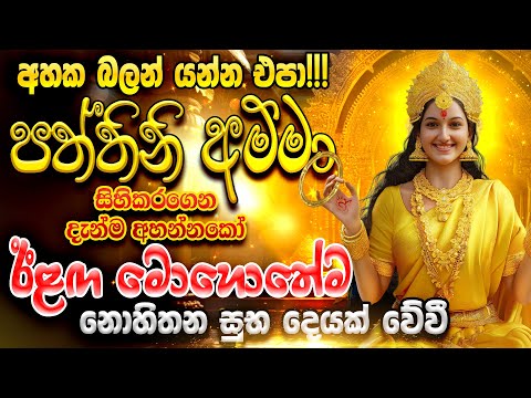 දැක්ක ගමන්ම හැම වැඩක්ම පැත්තක දාලා අහන්නකෝ...🙏🙏 අහල ඉවර වෙන්නත් කලින් සුභ පණිවිඩයක් අහන්න ලැබෙනවා...