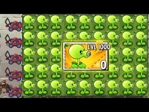 PEASHOOTER Plant LEVEL 1000 Power-Up! in Plants vs Zombies 2