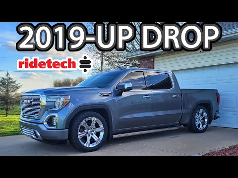 Ridetech Lowering Kit Install 2020 GMC Sierra 4WD (Ultimate Step by Step How to Lower 2019-2023)