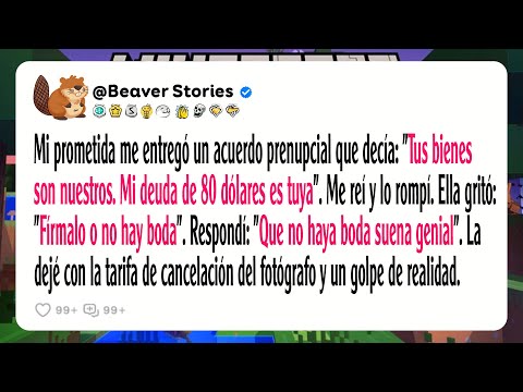 My fiancée gave me a prenuptial agreement that said: "Your assets are ours. My debt is...".