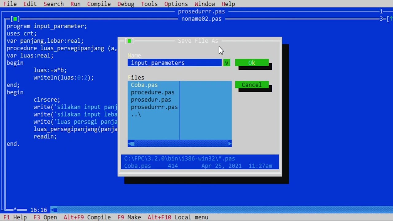 Subprogram dalam Bahasa Pascal