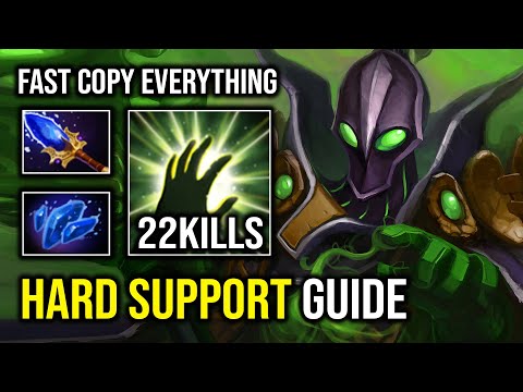 How to Play Hard Support Rubick and Copy Everything with Max Speed Fast Finger Dota 2