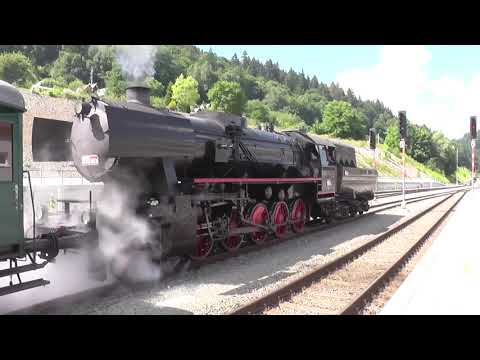 Parní lokomotiva 555.0153 NĚMKA Historický vlak Králický Sněžník