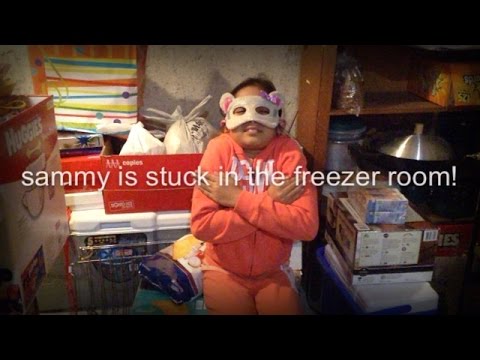 Sammy is STUCK in the Freezer Room