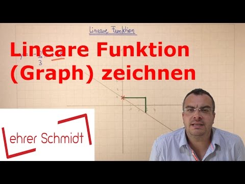 lineare Funktion (Graph) zeichnen im Koordinatensystem | Mathematik | Lehrerschmidt