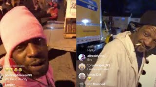 Young Dro In Zone 3 Iced Out Gives Truck Full Of Fresh Veggies To His Old Trap