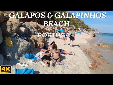 Relaxing Sunny Beach Walk, Galapinhos & Gapalos , Setúbal Portugal 【4K UHD】