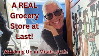 Found a Full-Size Grocery Store in Moab, Utah! Stocking Up My Campervan!!!