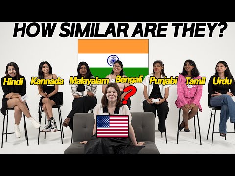 Can American Distinguish 7 Different Indian Langauges? l How Do Indian Languages Sound Like?