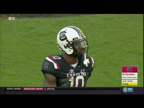 2017 USC vs Vanderbilt - Skai Moore Interception Negated by Penalty