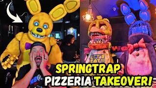 SPRING BONNIE Takeover! Trying the NEW FNAF Pizza Menu at Slasher’s Pizza Company | Riverside, CA