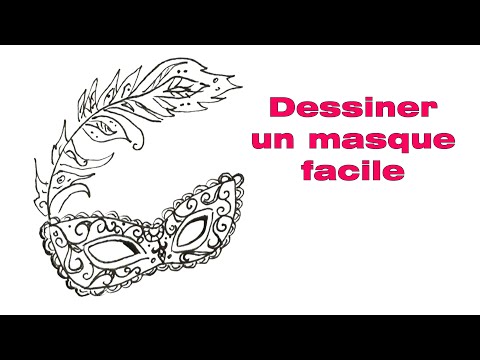 Comment dessiner un masque de carnaval facile