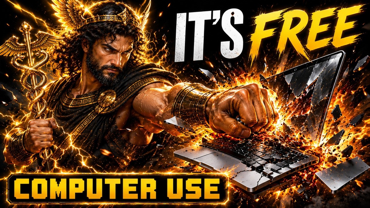 NEW FREE Hermes Computer Use Agents Are INSANE